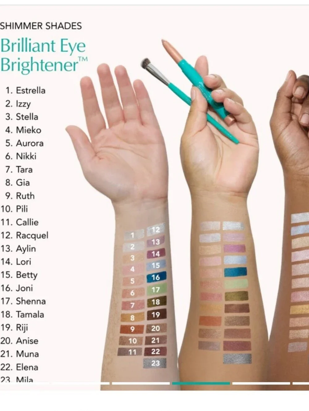 Thrive Causemetics Brilliant Eye Brightener In Pili (Cool Gold Shimmer) BNIB